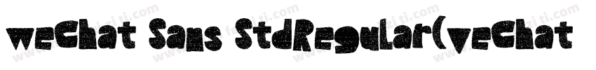 weChat Sans StdRegular(veChat Sans 字体转换